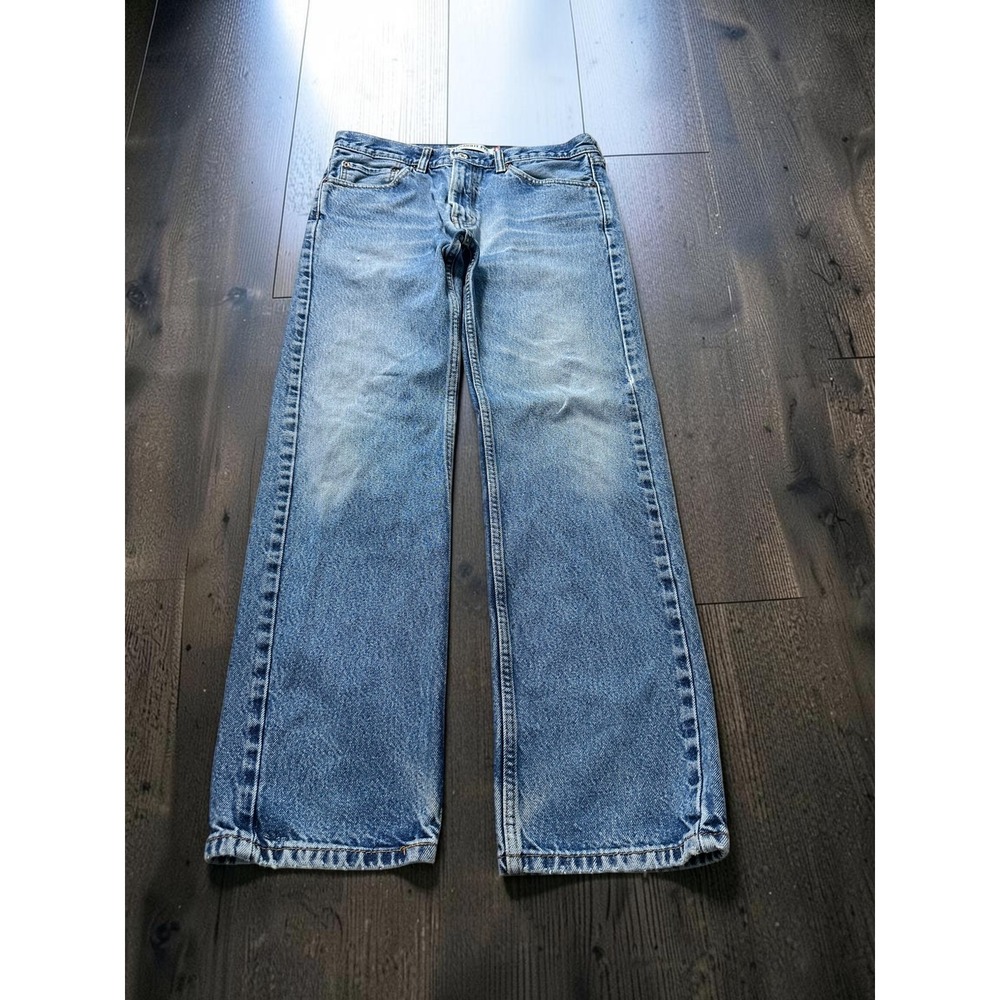 Levis 505 Straight Fit Mens Jeans Blue Medium Wash Denim 33x32 Casual Relaxed